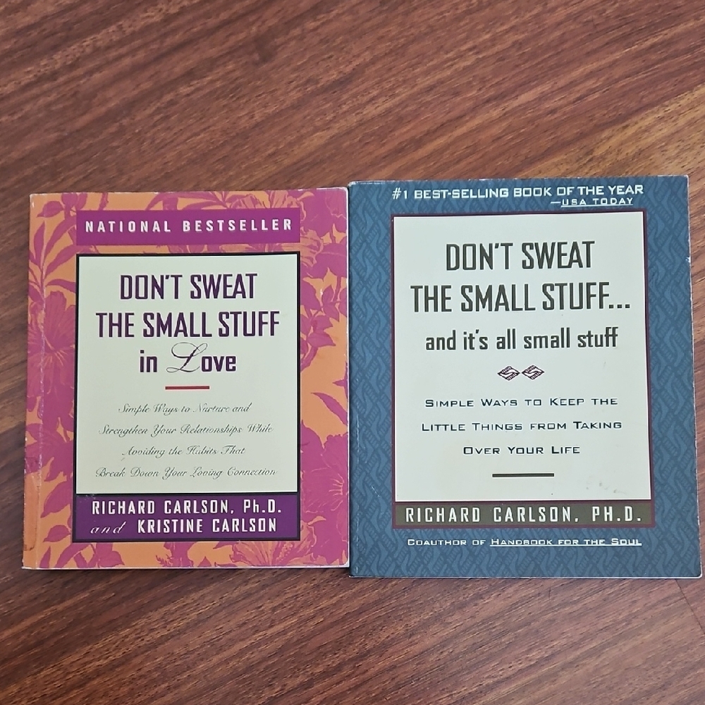 Lot Of 2 Don't Sweat The Small Stuff In Love Paperback Books